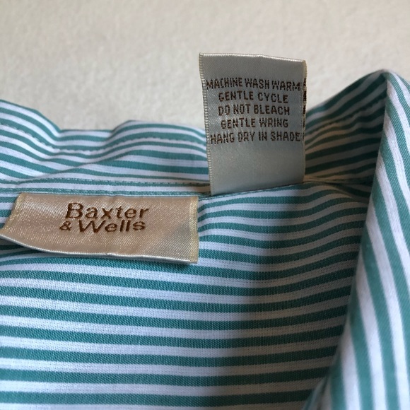 Baxter & Wells birdhouse embroidery button-up 3/4 sleeve blouse - size large - Picture 15 of 16